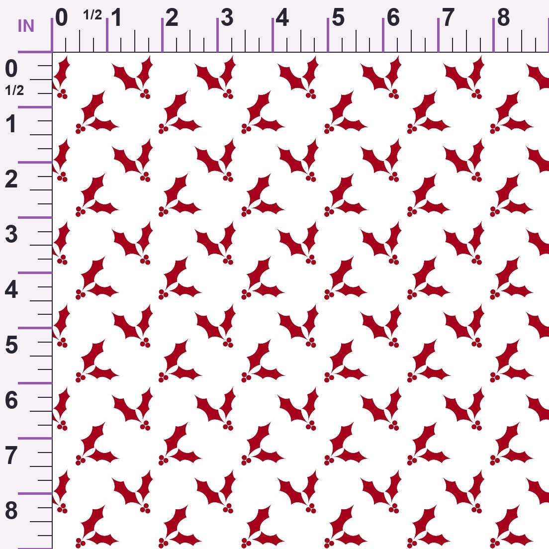 Peppermint Snowfall Pattern 14 Minky Fabric