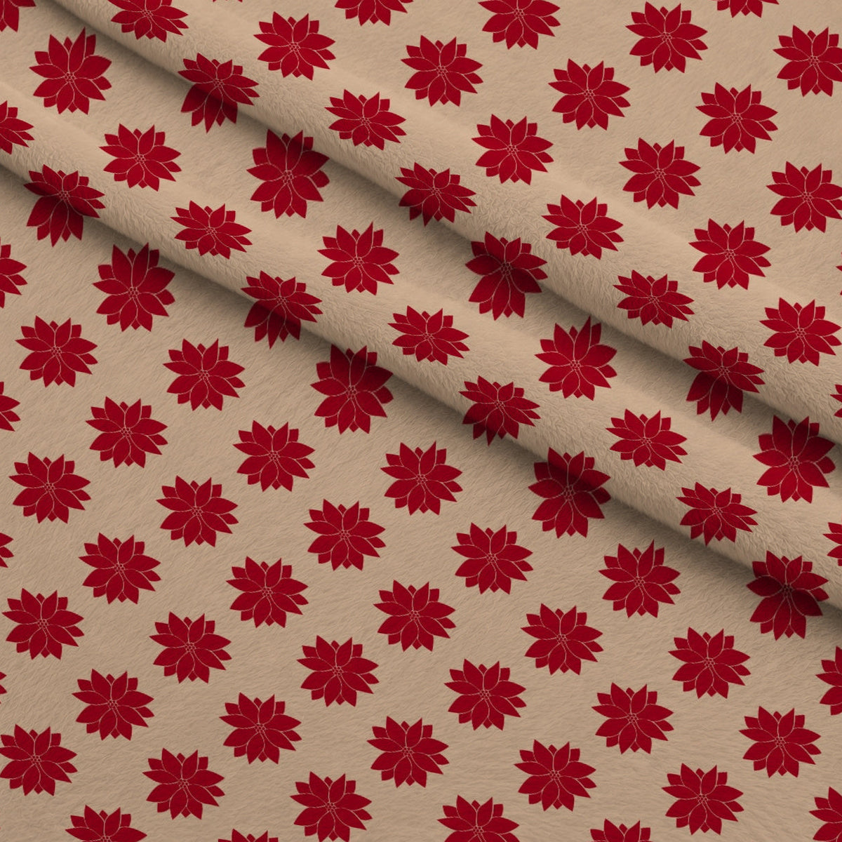 Peppermint Snowfall Pattern 15 Minky Fabric