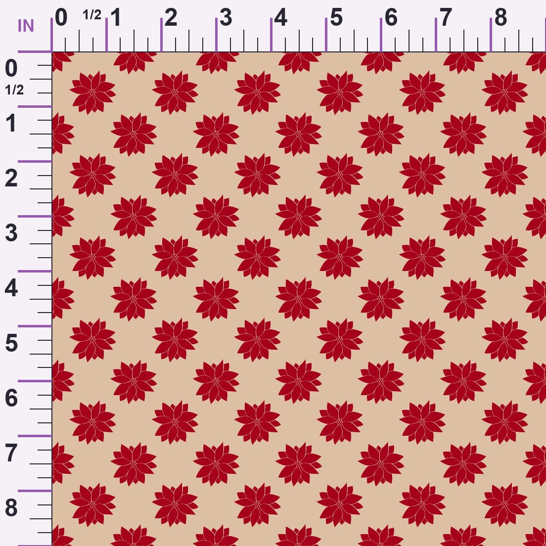 Peppermint Snowfall Pattern 15 Minky Fabric