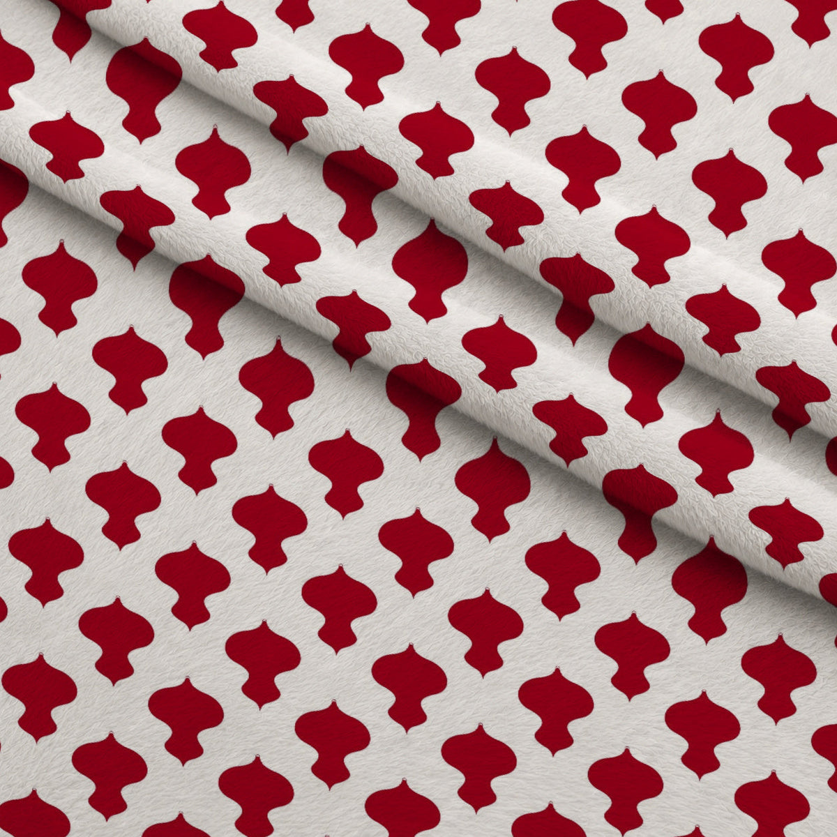 Peppermint Snowfall Pattern 16 Minky Fabric