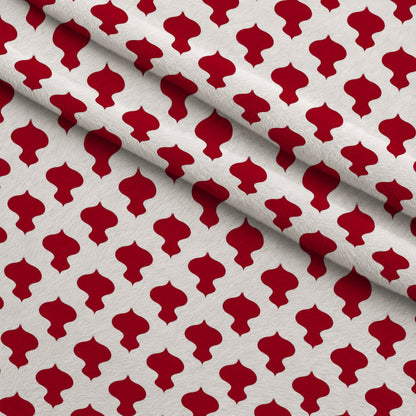 Peppermint Snowfall Pattern 16 Minky Fabric