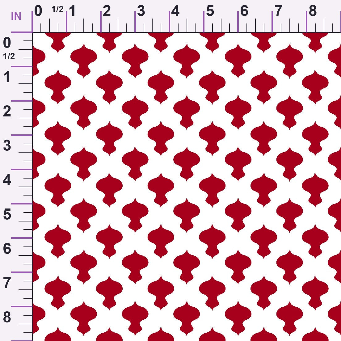 Peppermint Snowfall Pattern 16 Minky Fabric