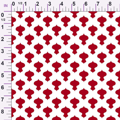 Peppermint Snowfall Pattern 16 Minky Fabric