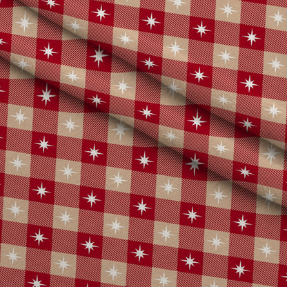 Peppermint Snowfall Pattern 18 Minky Fabric