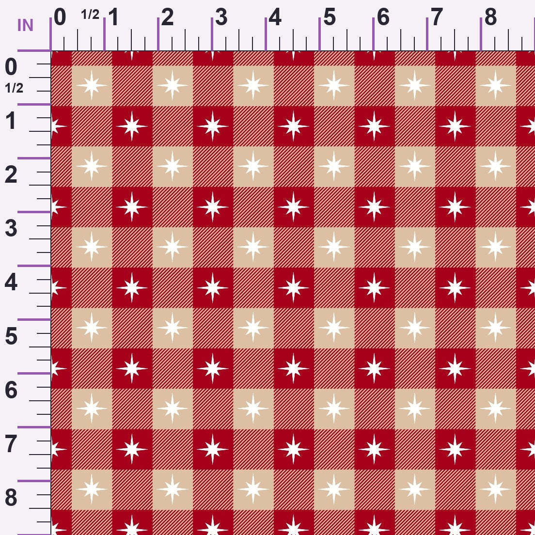 Peppermint Snowfall Pattern 18 Minky Fabric