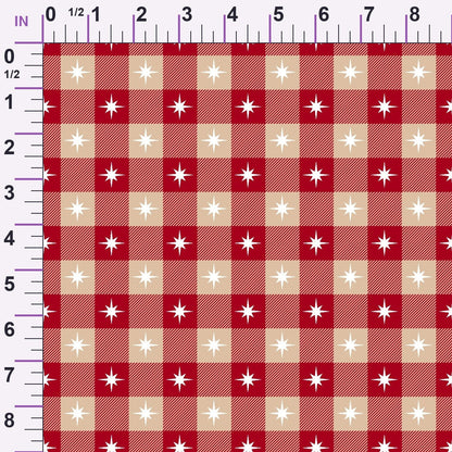 Peppermint Snowfall Pattern 18 Minky Fabric