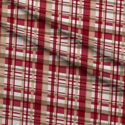 Peppermint Snowfall Pattern 19 Minky Fabric