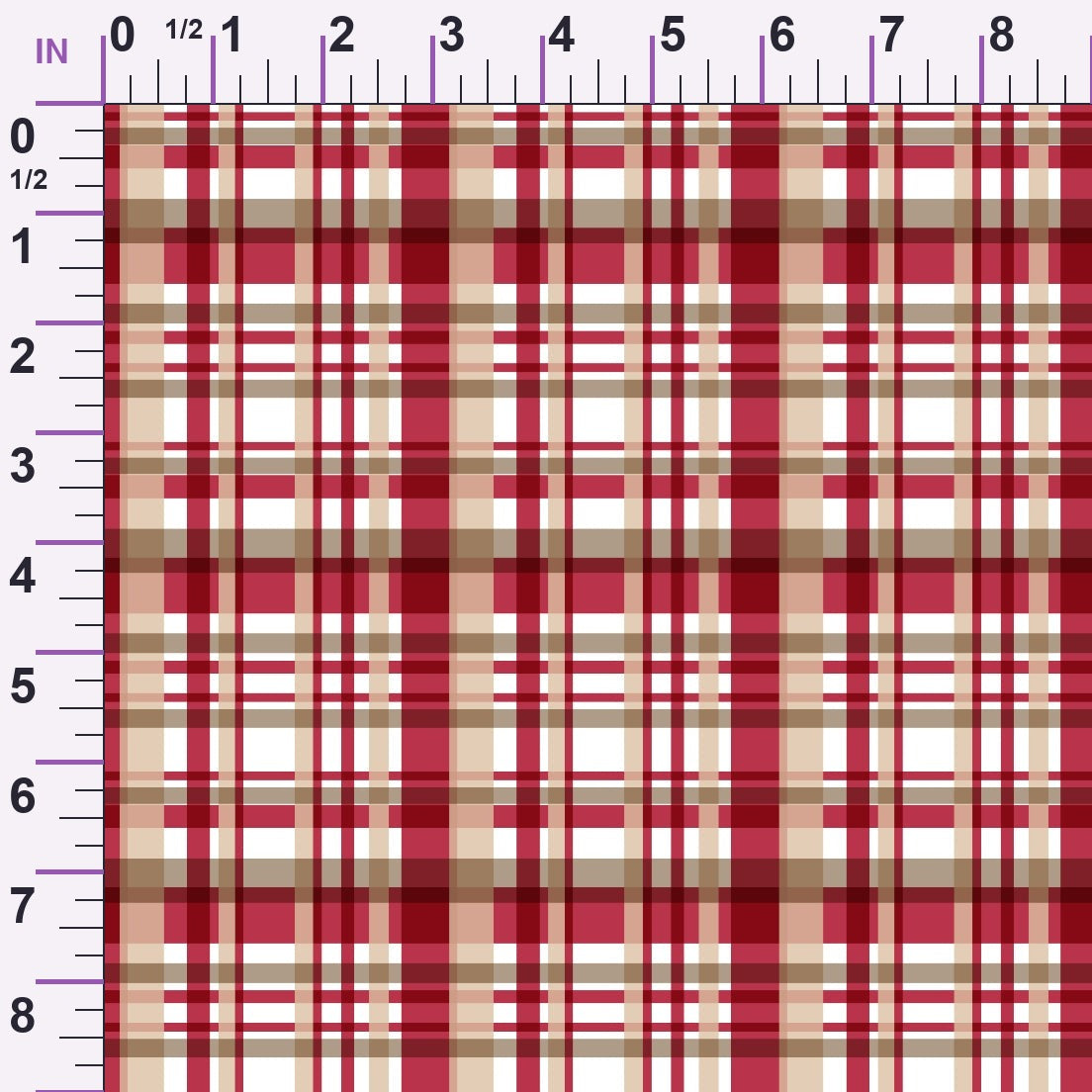 Peppermint Snowfall Pattern 19 Minky Fabric