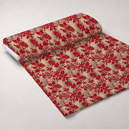 Peppermint Snowfall Pattern 20 Minky Fabric
