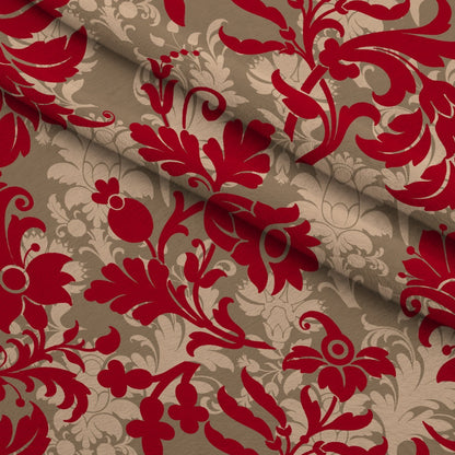 Peppermint Snowfall Pattern 20 Minky Fabric