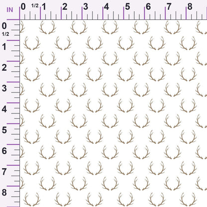 Peppermint Snowfall Pattern 4 Minky Fabric