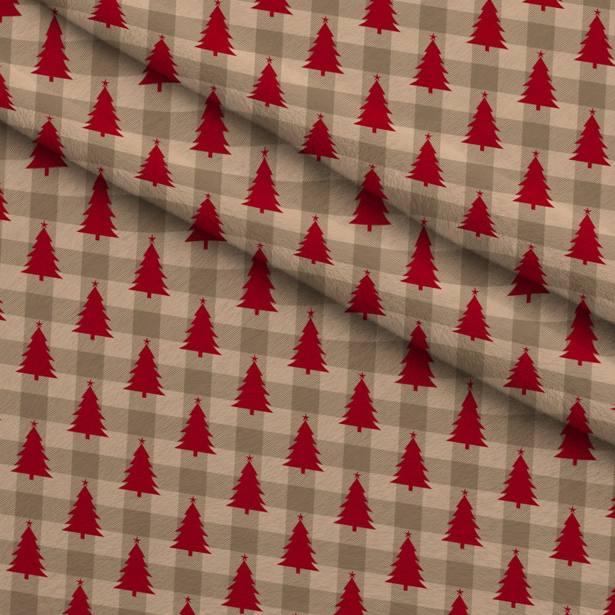 Peppermint Snowfall Pattern 5 Minky Fabric