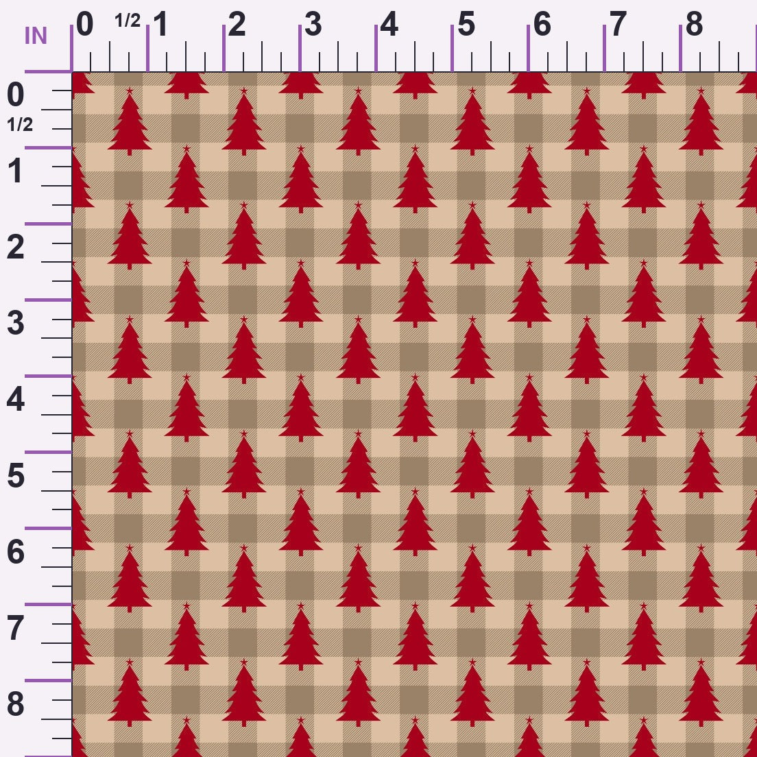 Peppermint Snowfall Pattern 5 Minky Fabric