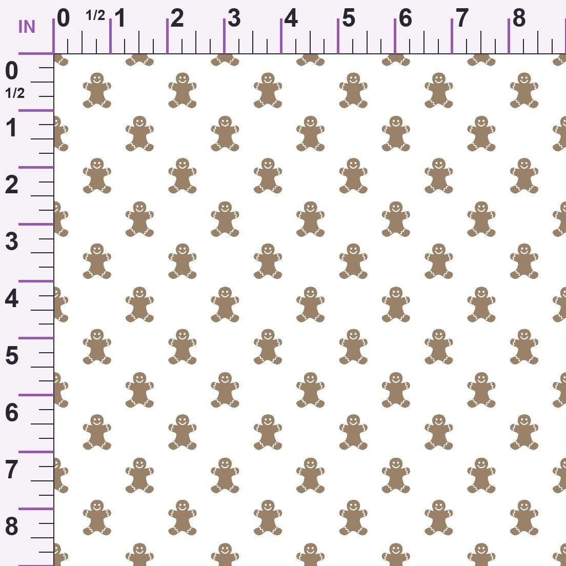 Peppermint Snowfall Pattern 7 Minky Fabric