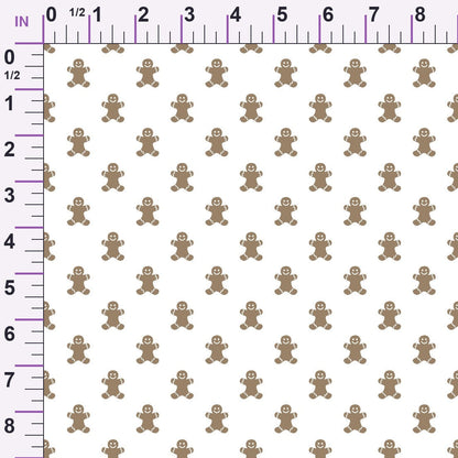 Peppermint Snowfall Pattern 7 Minky Fabric