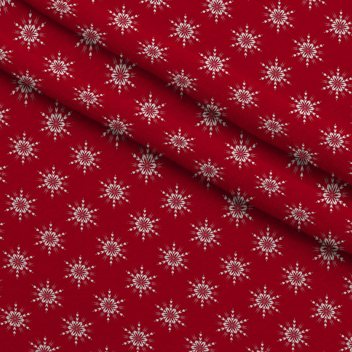 Peppermint Snowfall Pattern 8 Minky Fabric