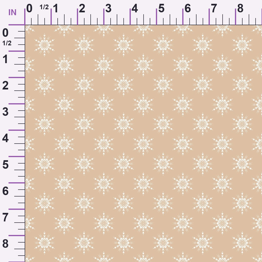 Peppermint Snowfall Pattern 9 Minky Fabric