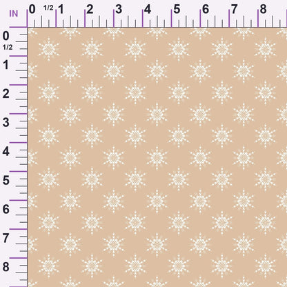 Peppermint Snowfall Pattern 9 Minky Fabric