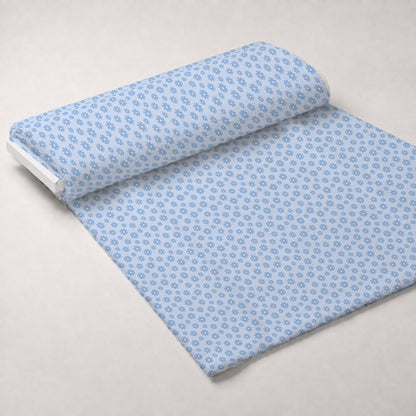 Periwinkle Dreams Daisies Minky Fabric