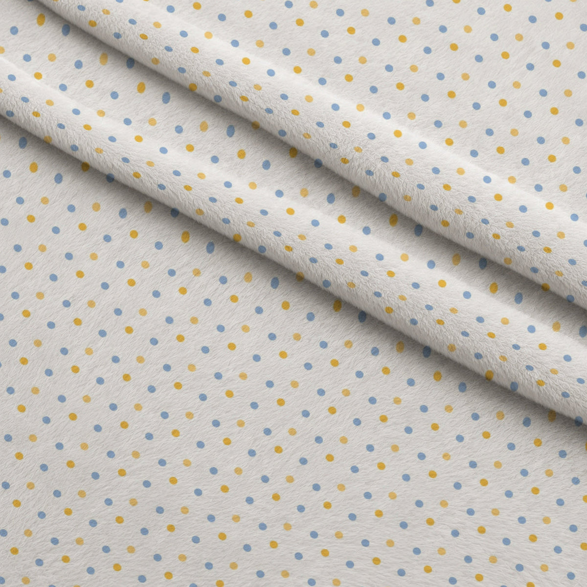 Periwinkle Dreams Polka Dots Minky Fabric
