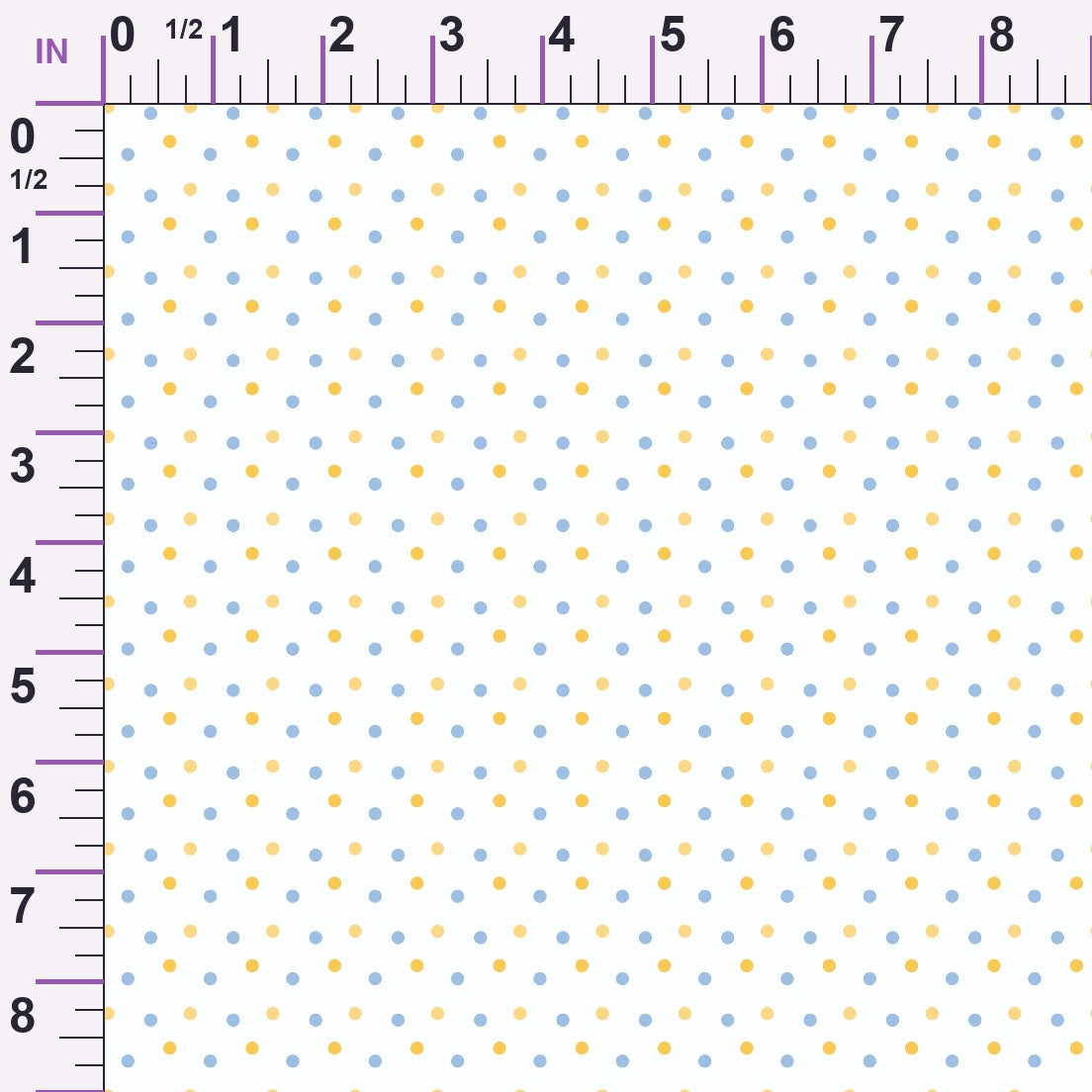 Periwinkle Dreams Polka Dots Minky Fabric
