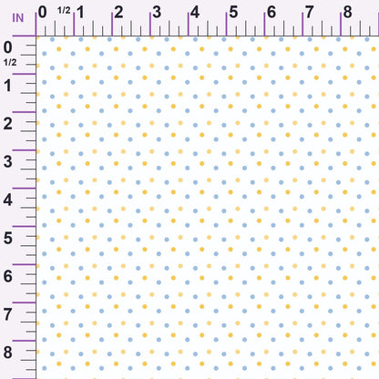 Periwinkle Dreams Polka Dots Minky Fabric