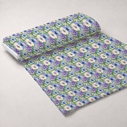 Periwinkle Garden Pattern 1 Minky Fabric
