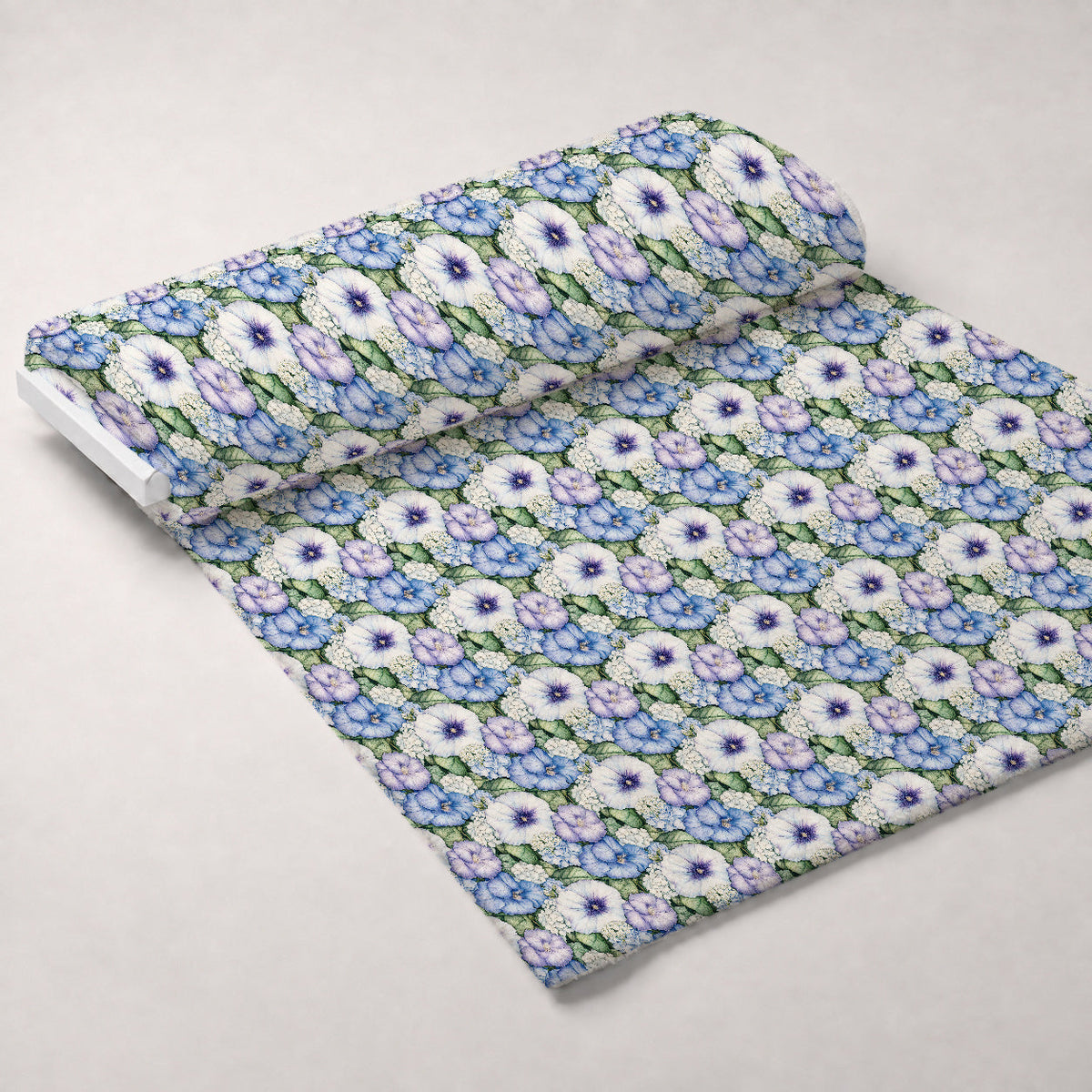 Periwinkle Garden Pattern 2 Minky Fabric