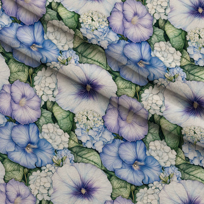 Periwinkle Garden Pattern 2 Minky Fabric