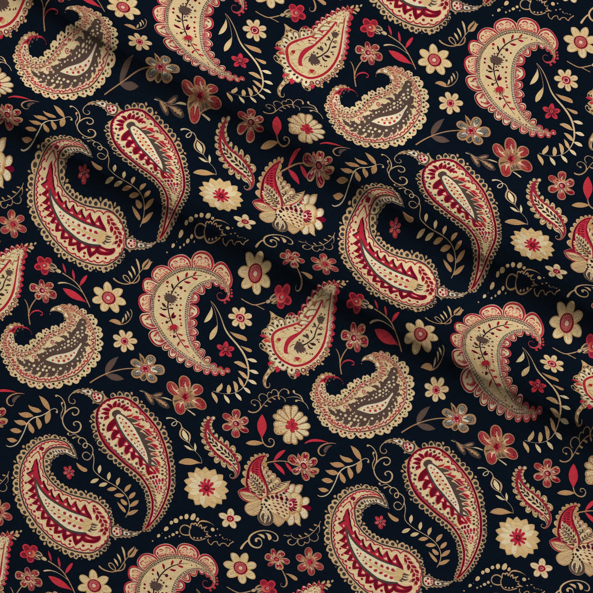 Persian Garden Pattern 10 Minky Fabric