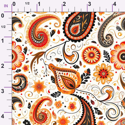 Persian Garden Pattern 3 Minky Fabric