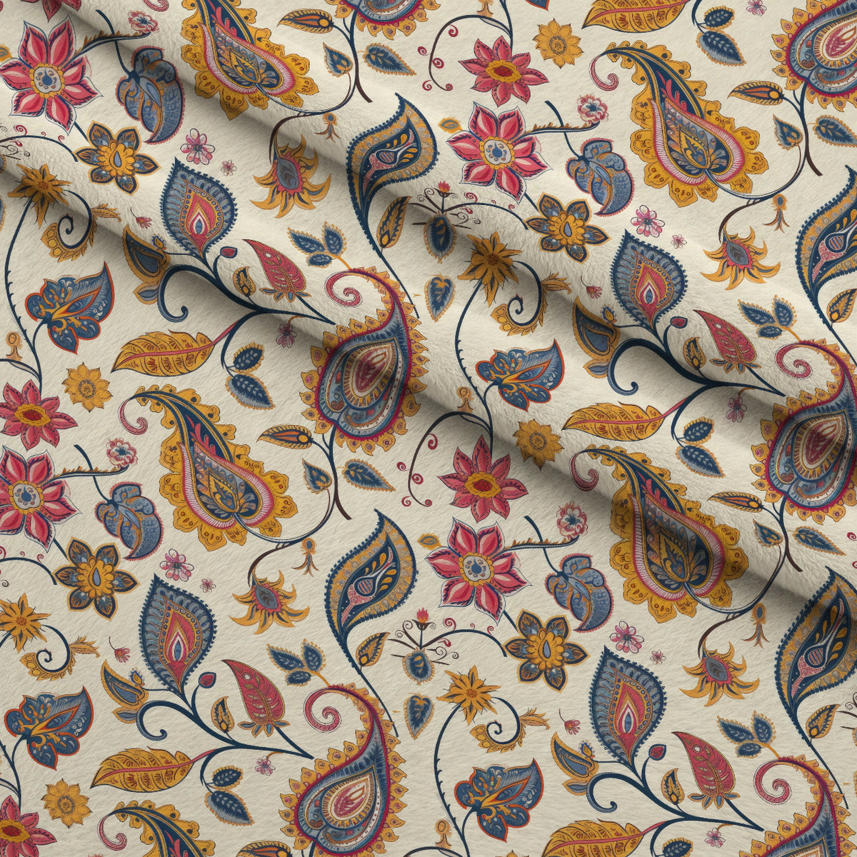 Persian Garden Pattern 4 Minky Fabric