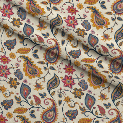 Persian Garden Pattern 4 Minky Fabric