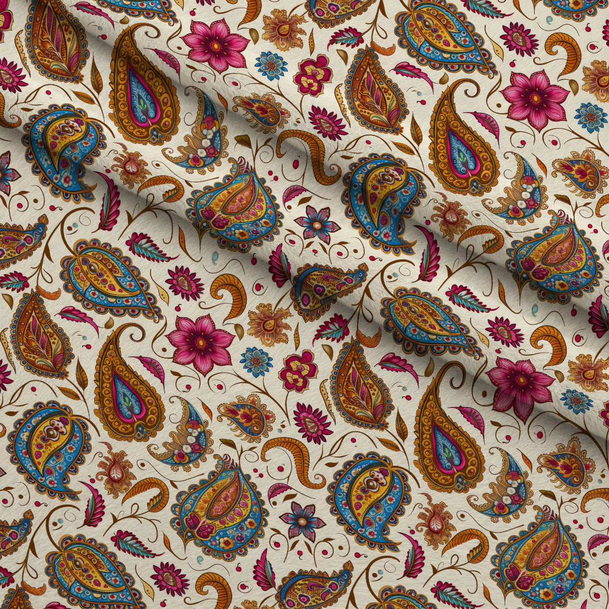 Persian Garden Pattern 5 Minky Fabric