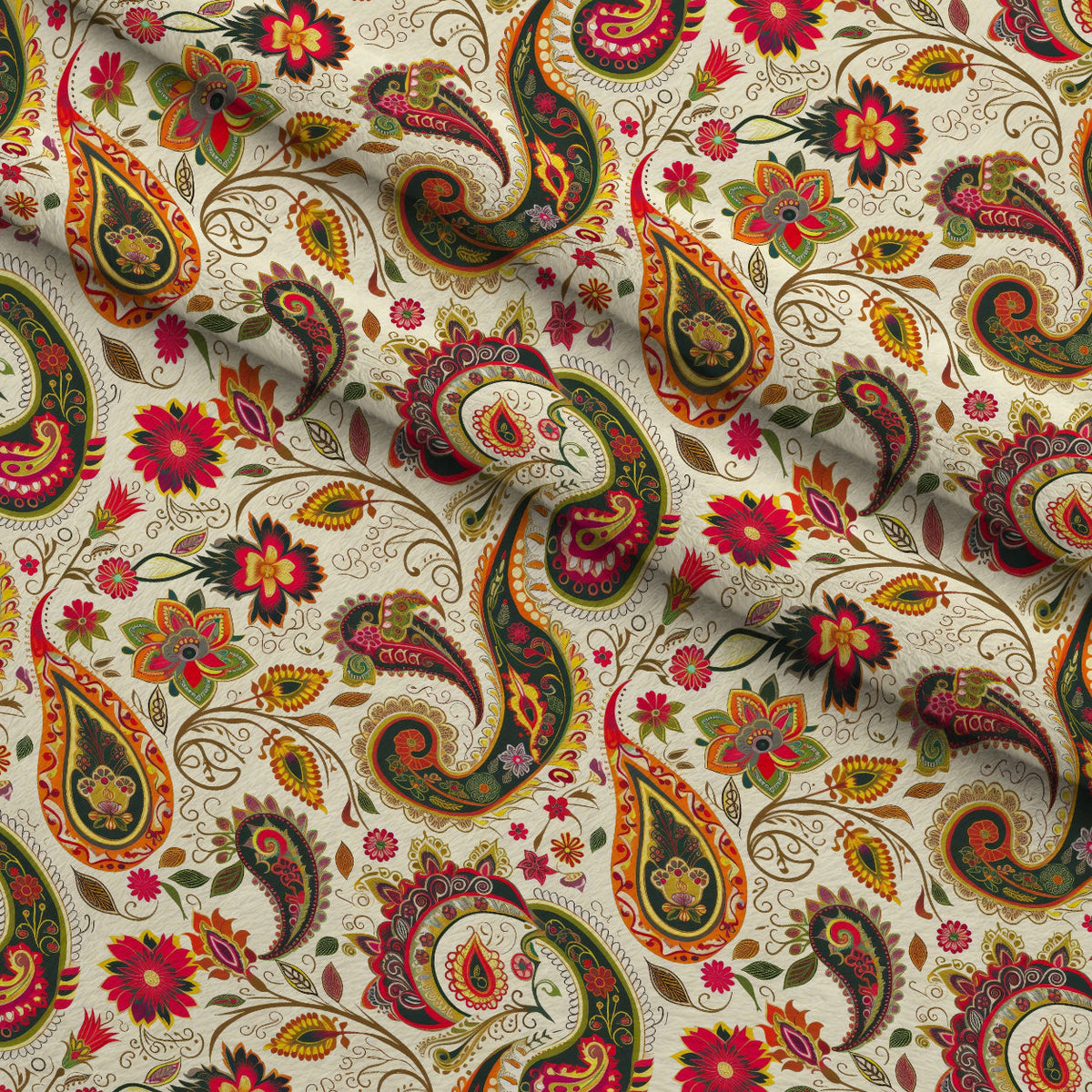 Persian Garden Pattern 7 Minky Fabric