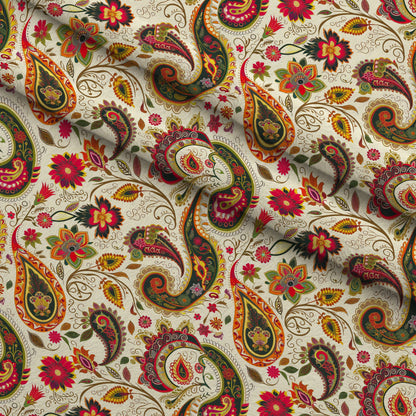 Persian Garden Pattern 7 Minky Fabric