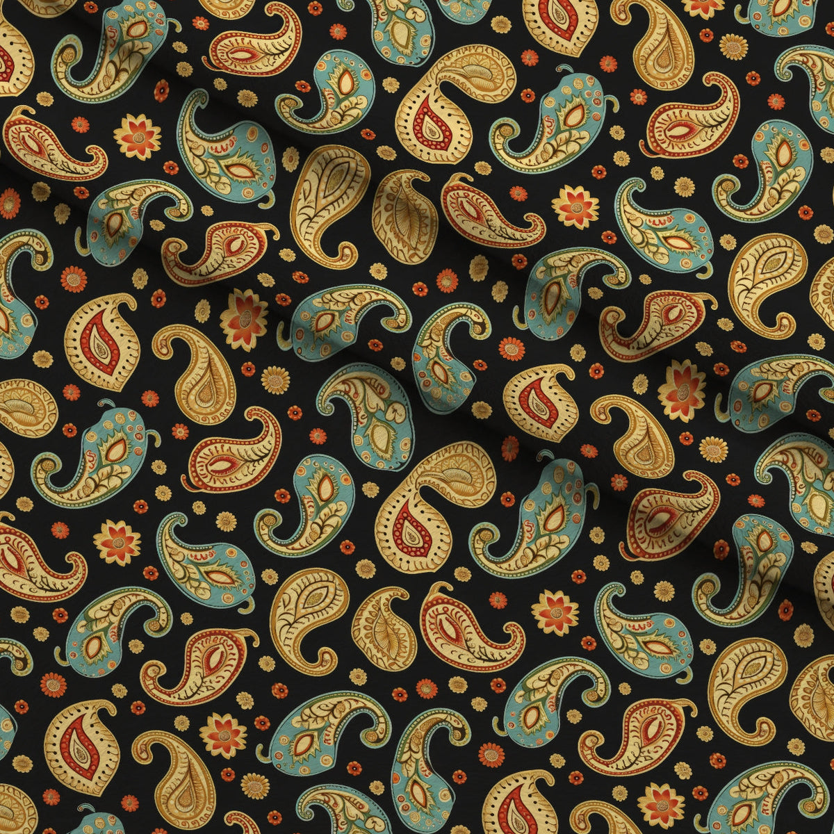 Persian Garden Pattern 8 Minky Fabric