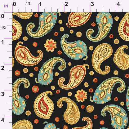Persian Garden Pattern 8 Minky Fabric