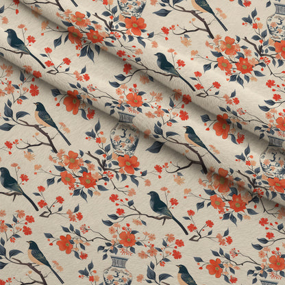 Persimmon Pagoda Pattern 6 Minky Fabric