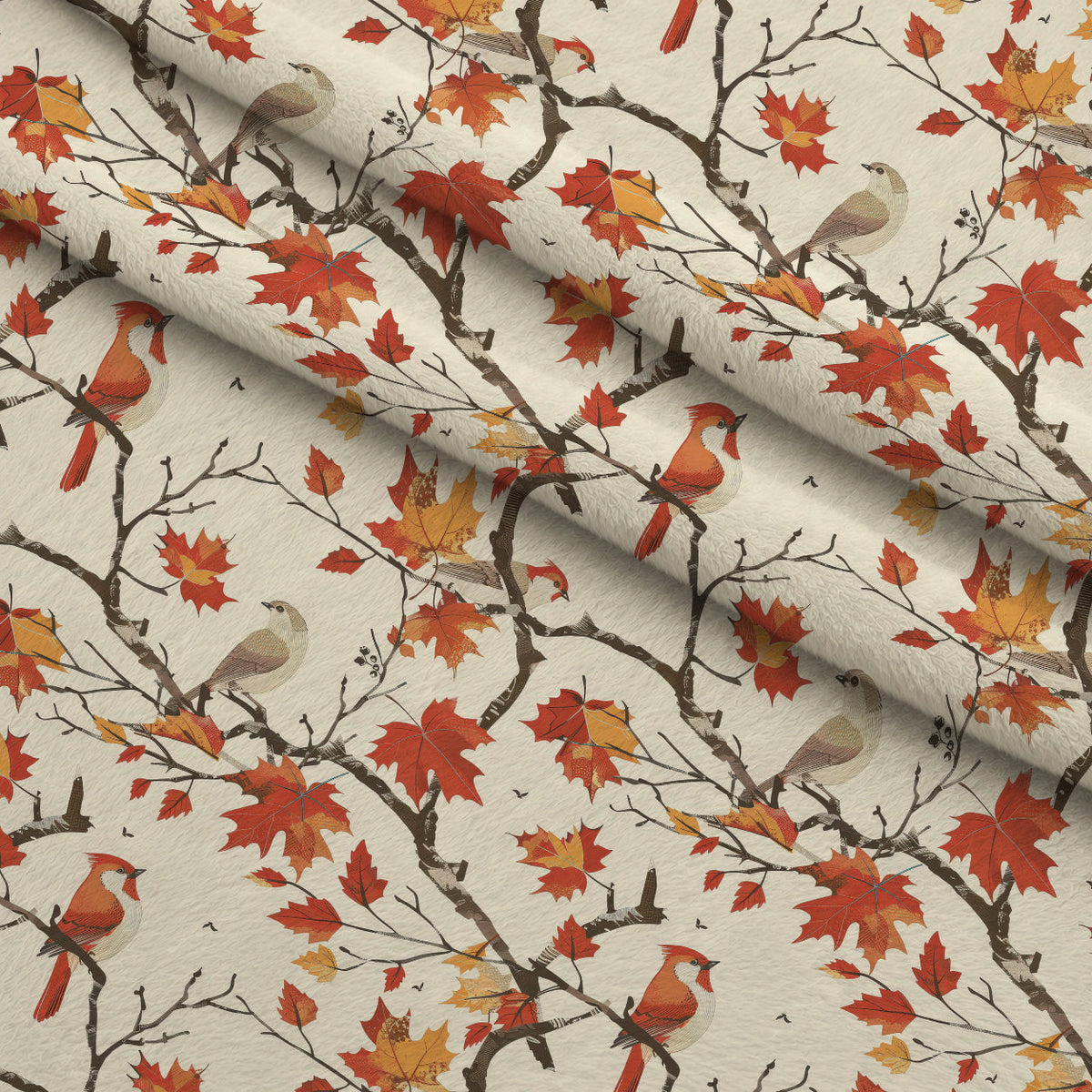 Persimmon Pagoda Pattern 7 Minky Fabric