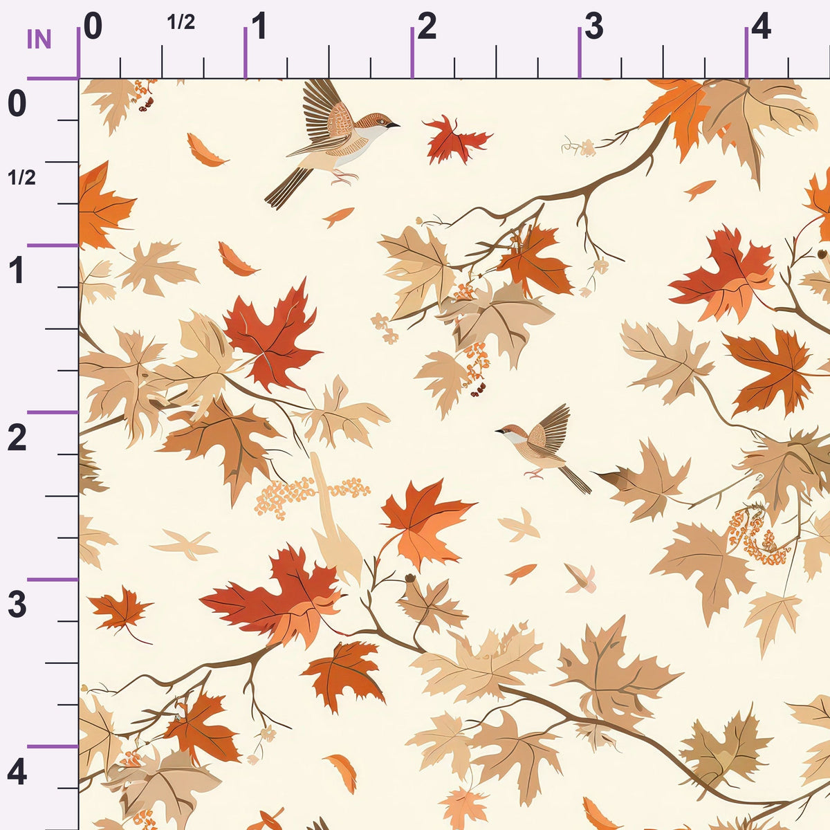Persimmon Pagoda Pattern 8 Minky Fabric
