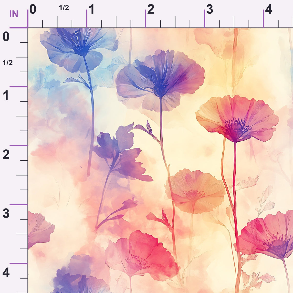 Petal Haze Pattern 1 Minky Fabric