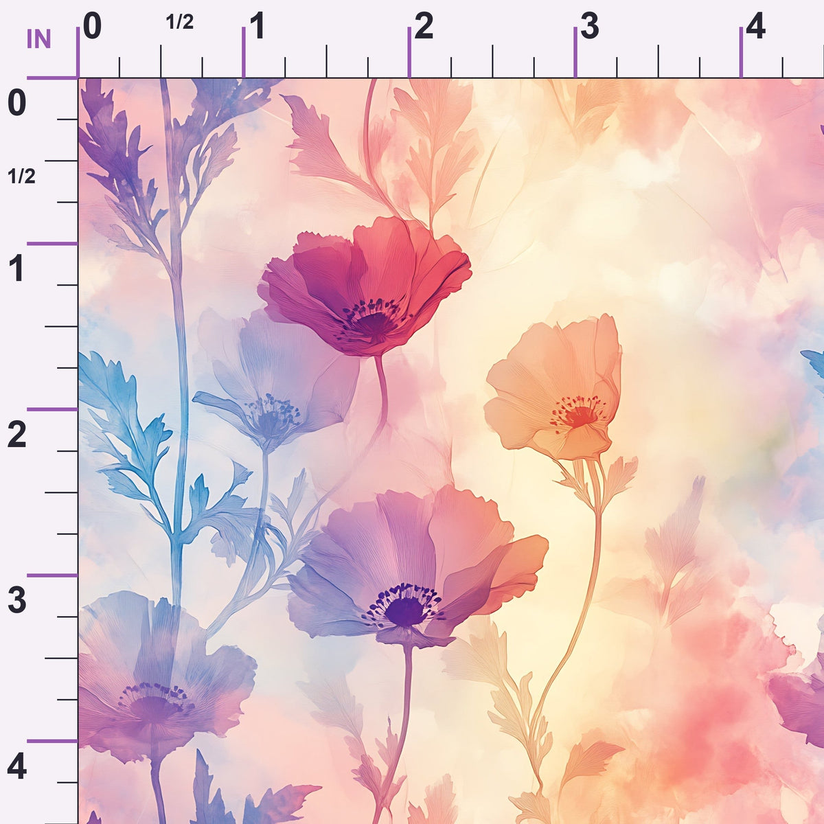 Petal Haze Pattern 16 Minky Fabric