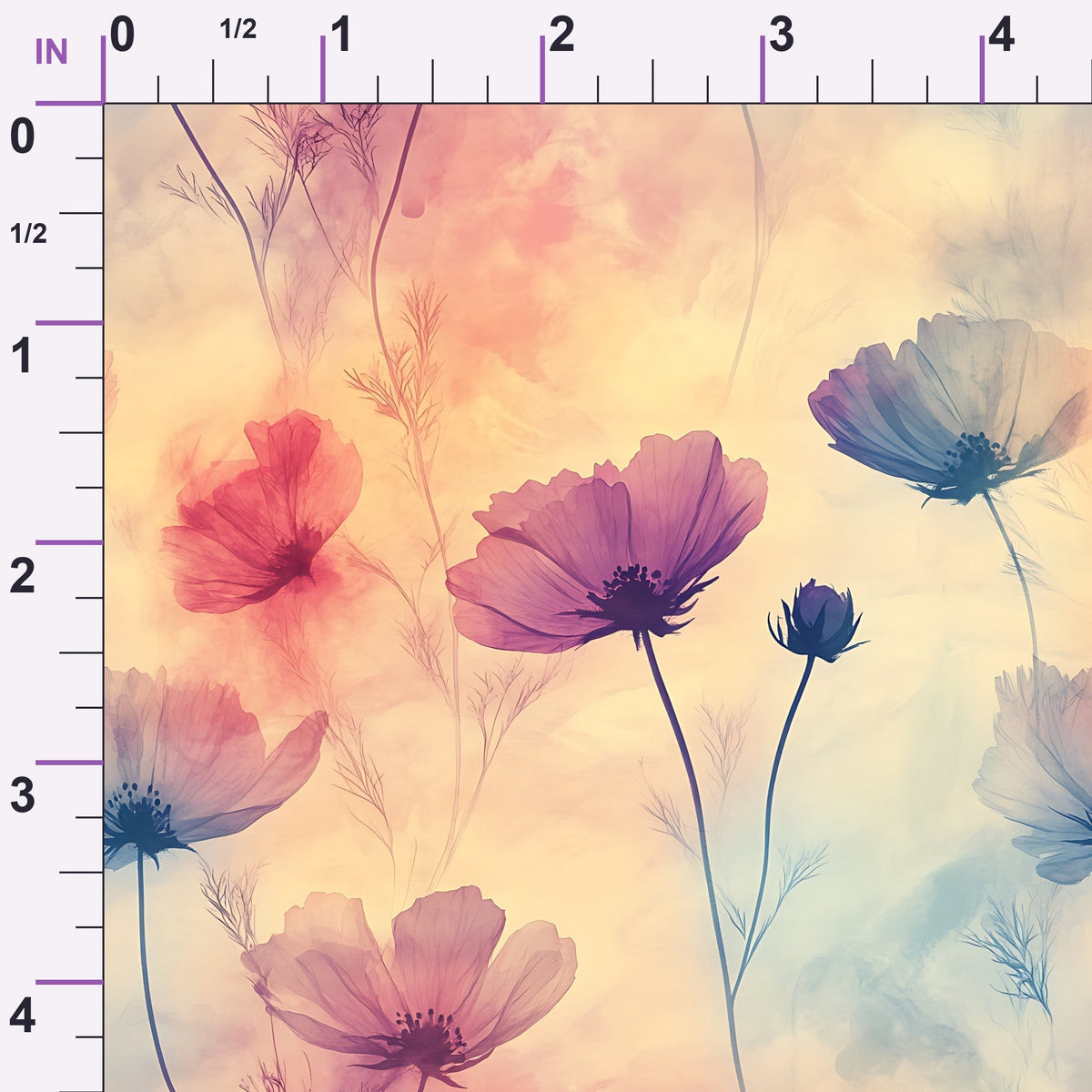 Petal Haze Pattern 5 Minky Fabric