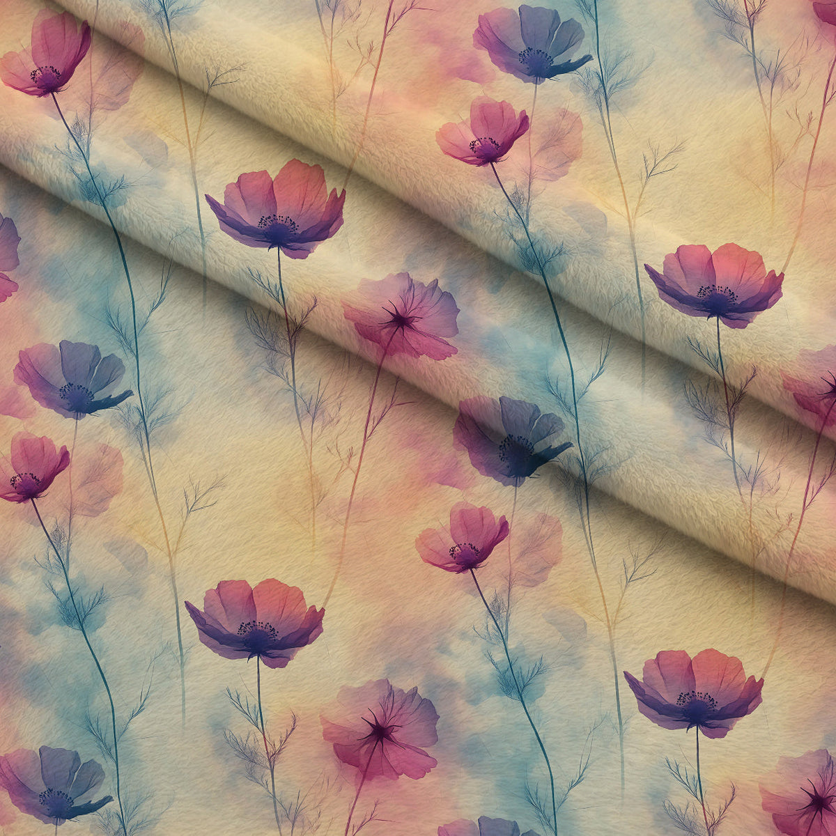Petal Haze Pattern 6 Minky Fabric