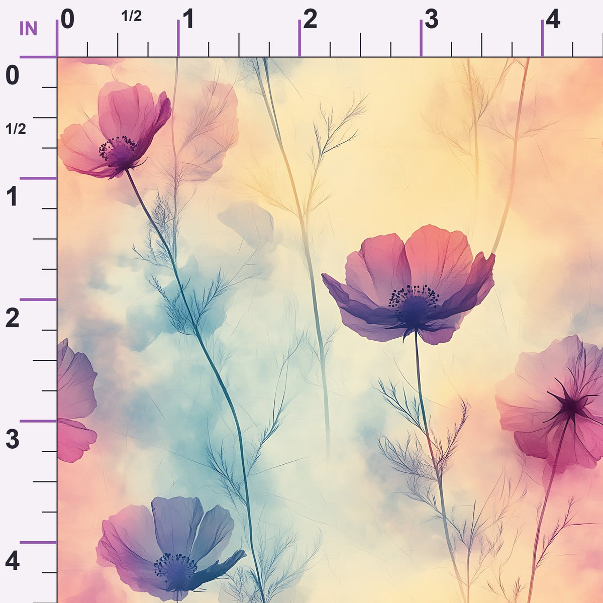 Petal Haze Pattern 6 Minky Fabric