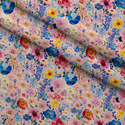 Petal Parade Pattern 1 Minky Fabric