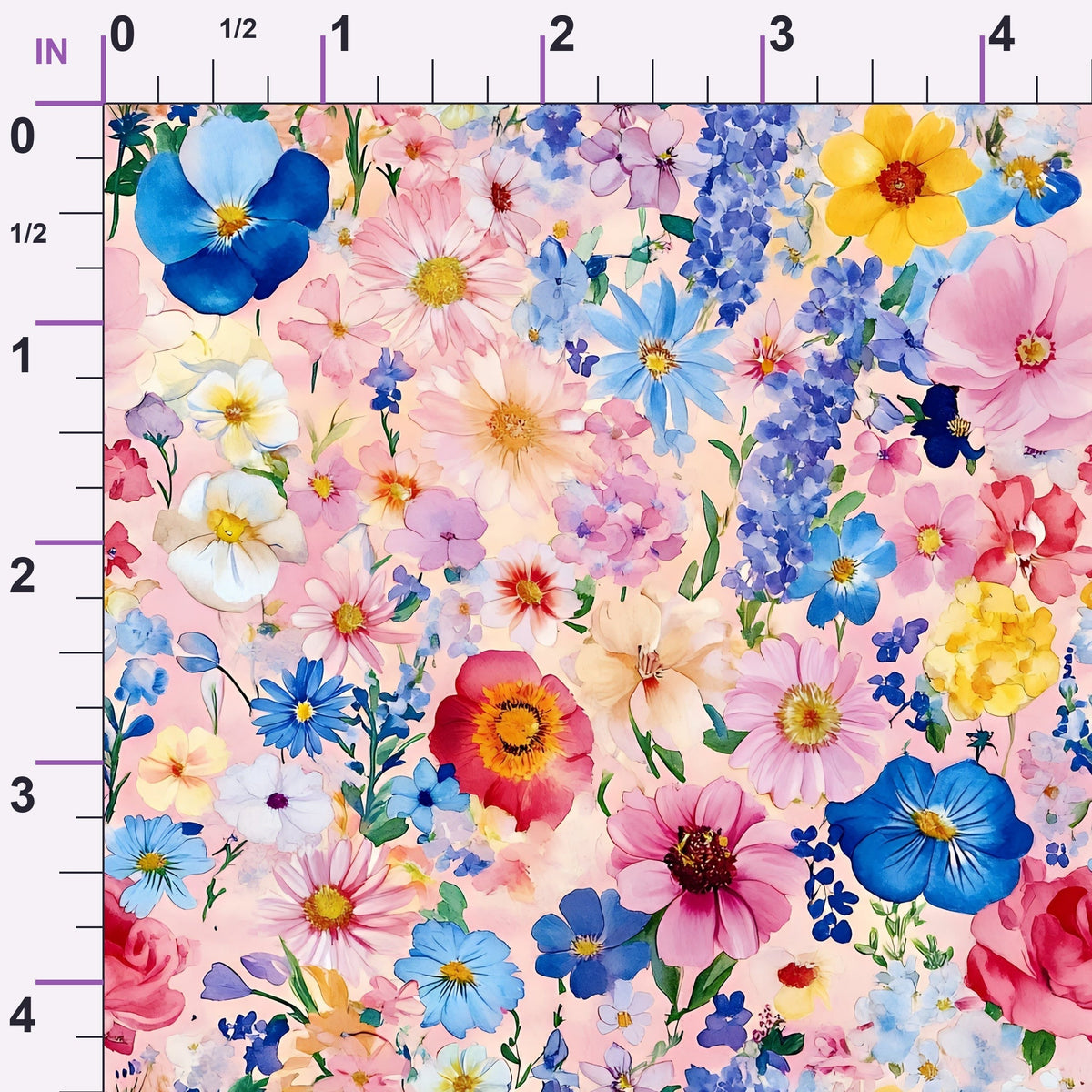 Petal Parade Pattern 1 Minky Fabric