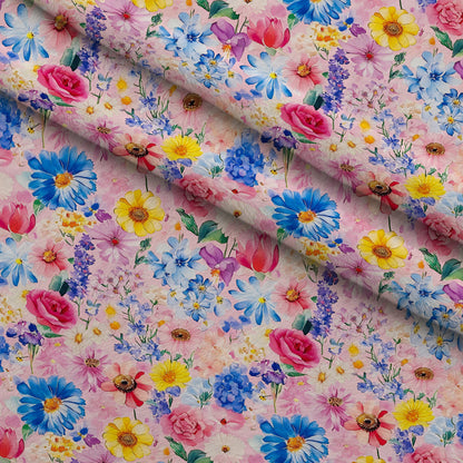 Petal Parade Pattern 10 Minky Fabric