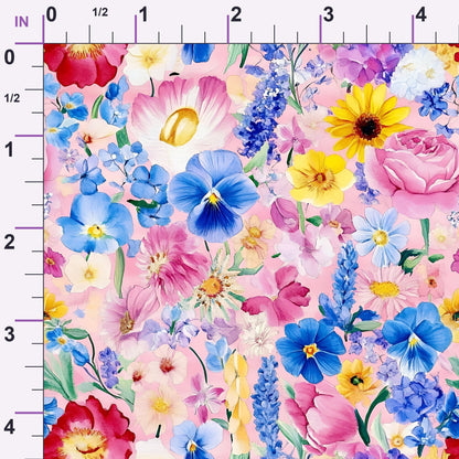 Petal Parade Pattern 11 Minky Fabric